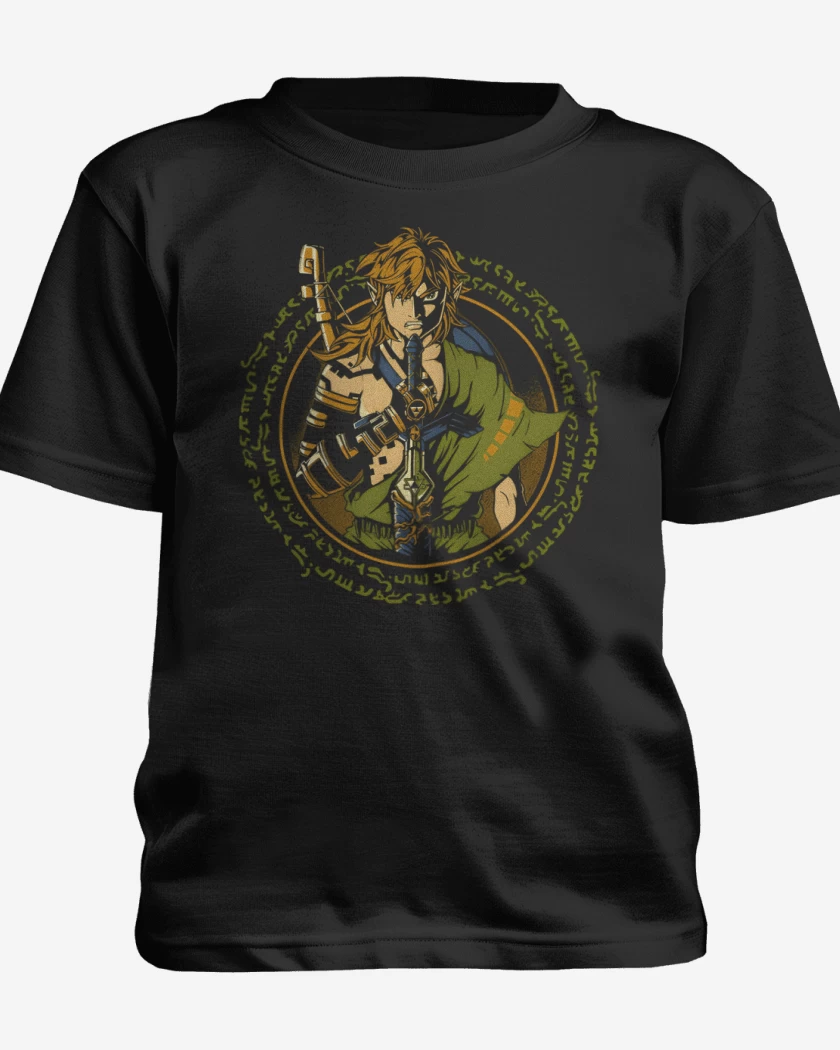 Polera de niño Negro de Protector del Reino
