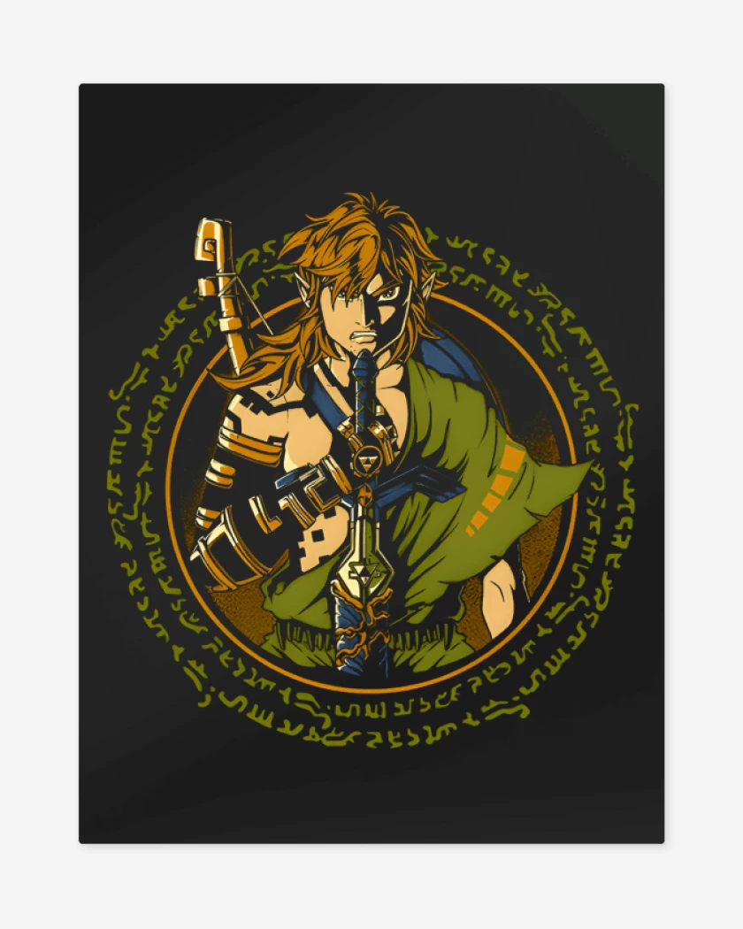 Print metalico Negro de Protector del Reino