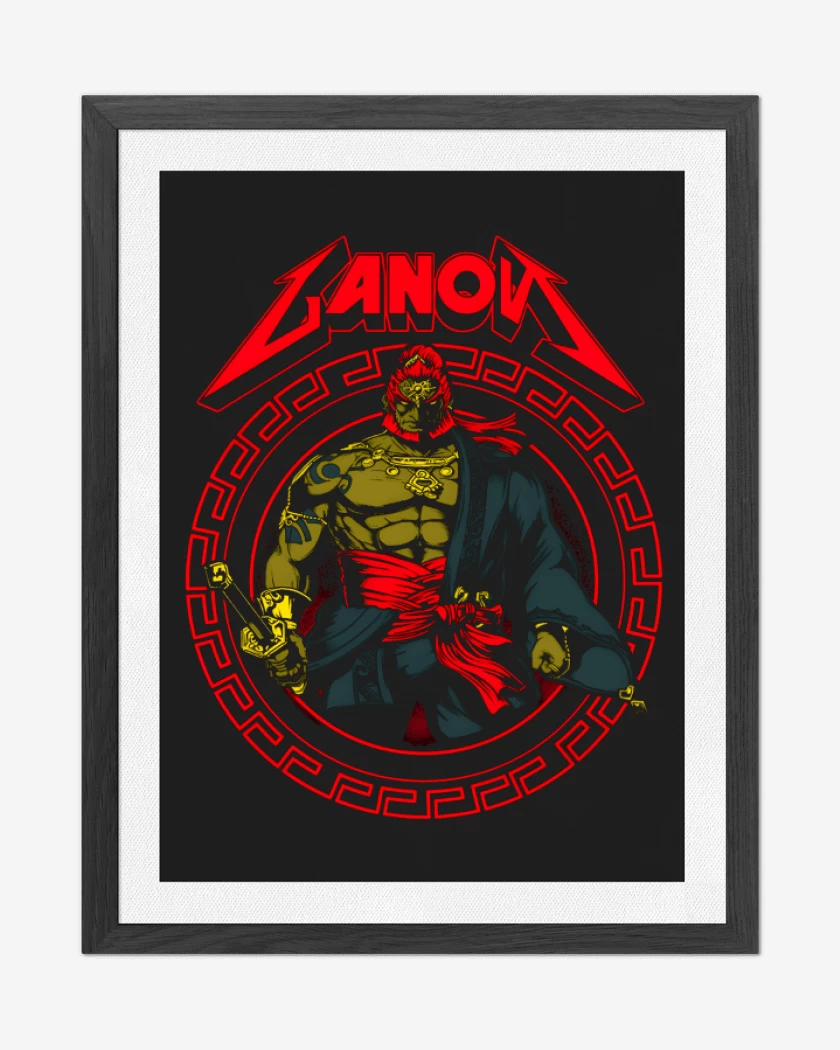 Cuadro decorativo Negro de Ganon de Gerudo