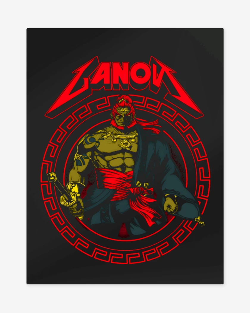 Print metalico Negro de Ganon de Gerudo