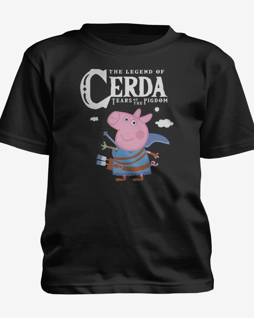 Polera de niño Negro de The Legend of Cerda
