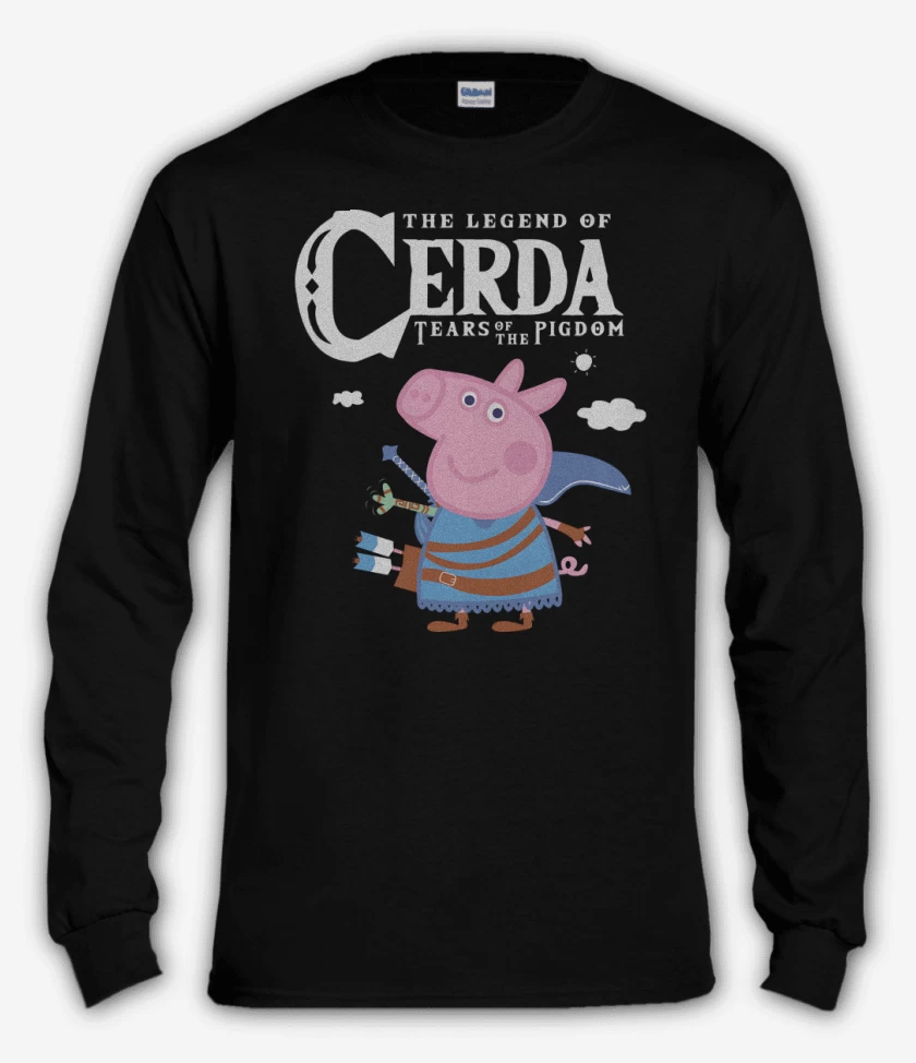 Polera manga larga Negro de The Legend of Cerda
