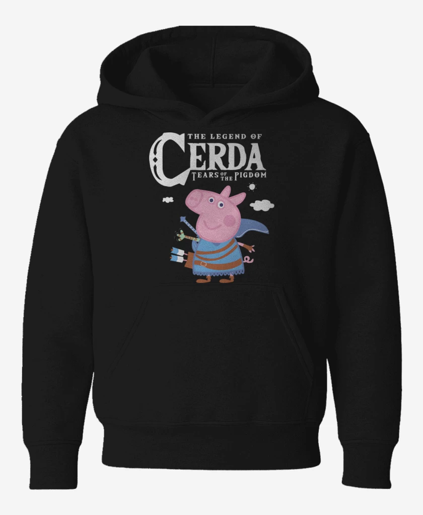 Poleron de niño Negro de The Legend of Cerda