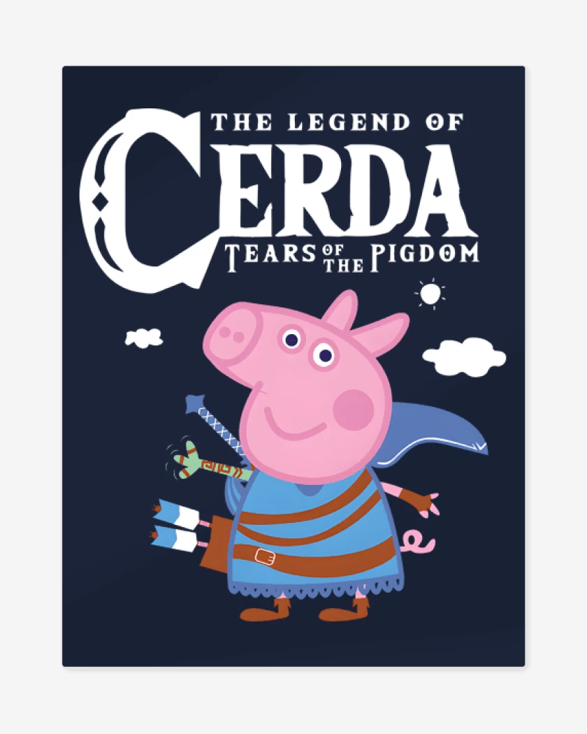 Print metalico Azul Marino de The Legend of Cerda
