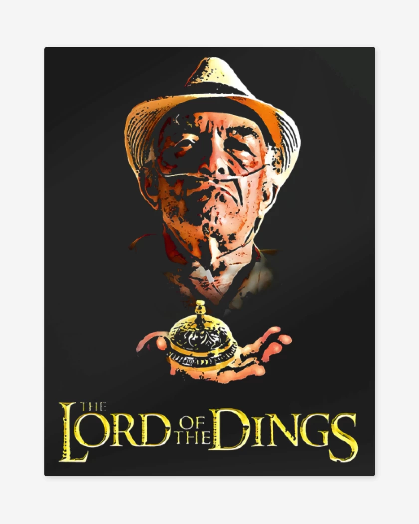 Print metalico Negro de The Lord of the Dings