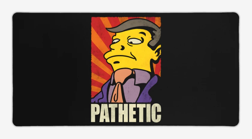 Mouse pad Gamer Negro de Pathetic