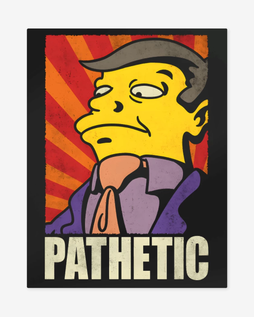 Print metalico Negro de Pathetic