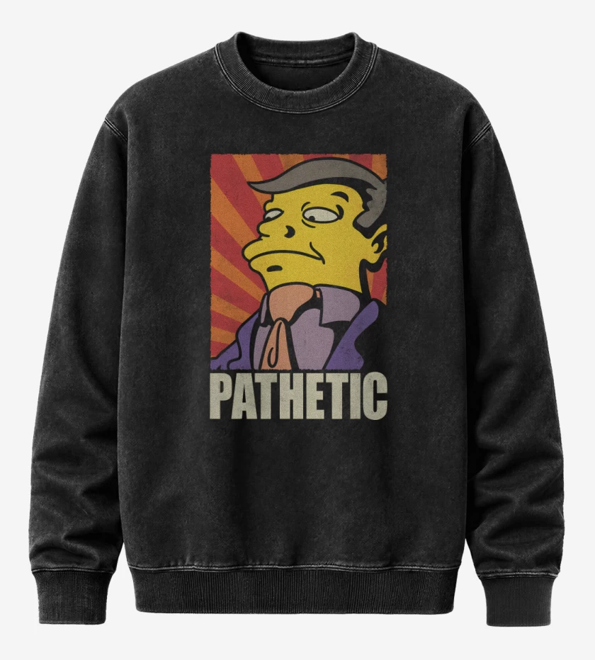 Poleron Polo Acid Wash Negro de Pathetic