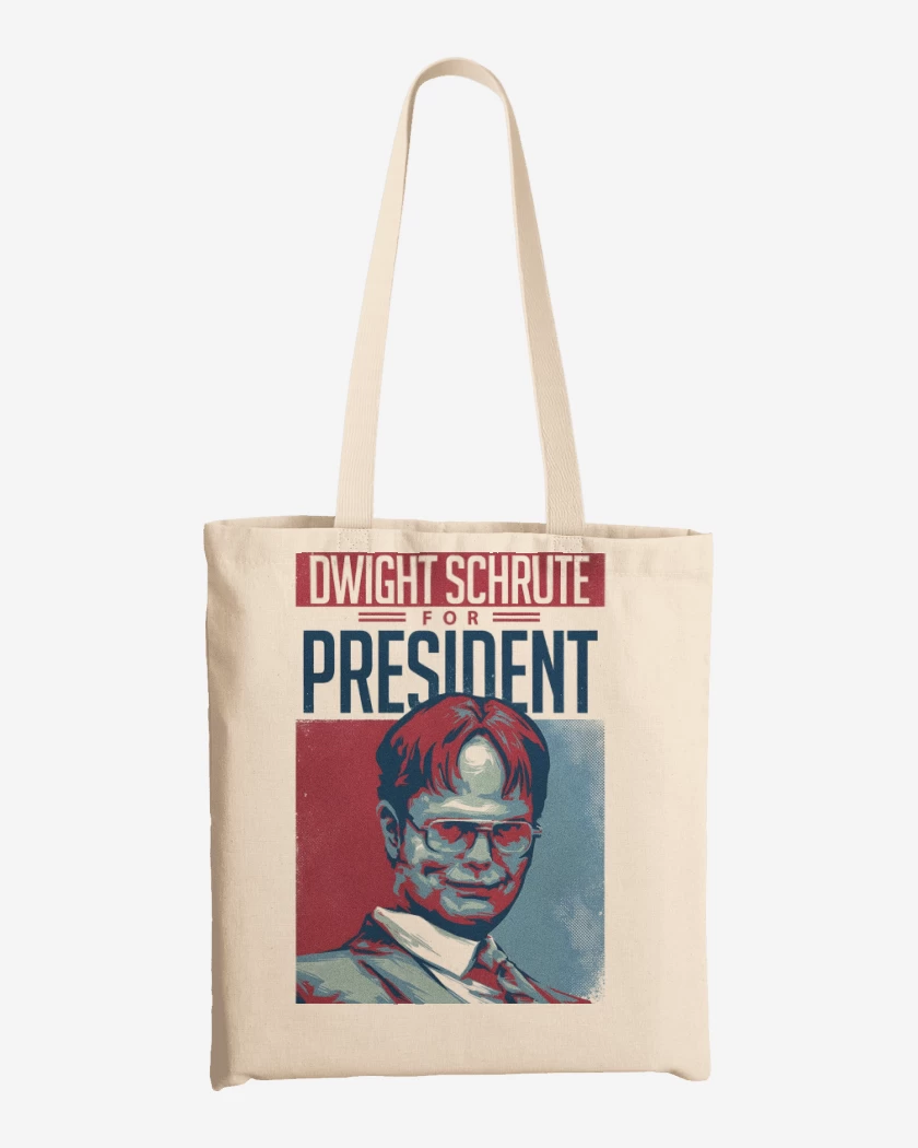 Totebag Blanco de Dwight Presidente