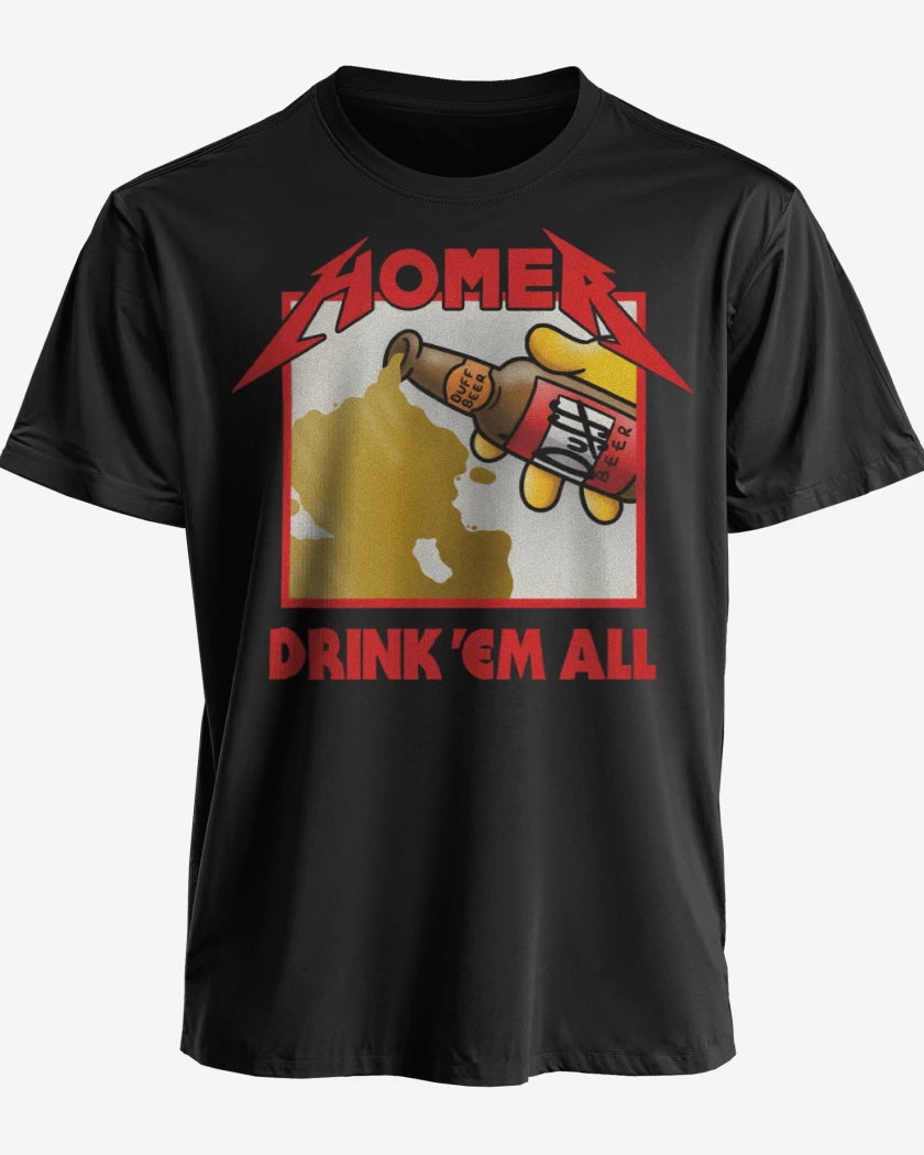 Polera premium Negro de Drink Em All