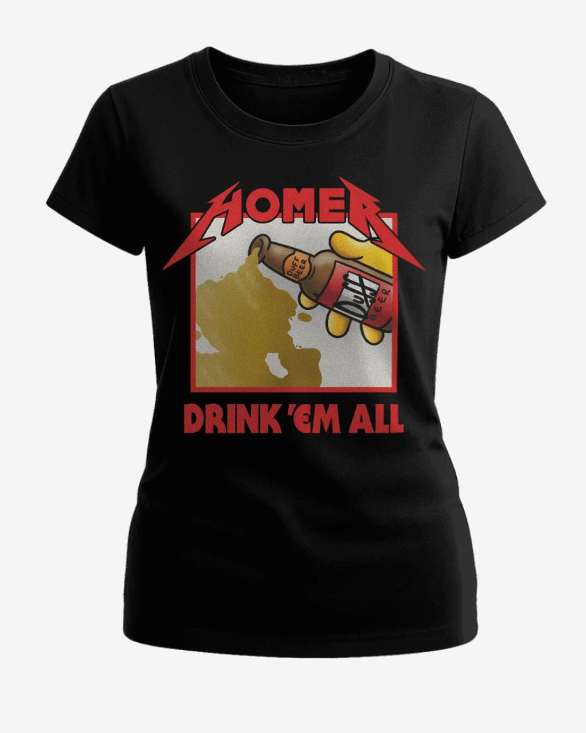 Polera de Mujer Negro de Drink Em All