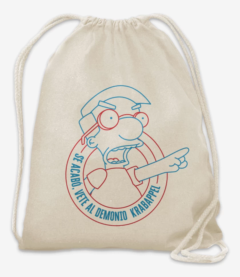 Mochila Blanco de Vete al Demonio Krabappel