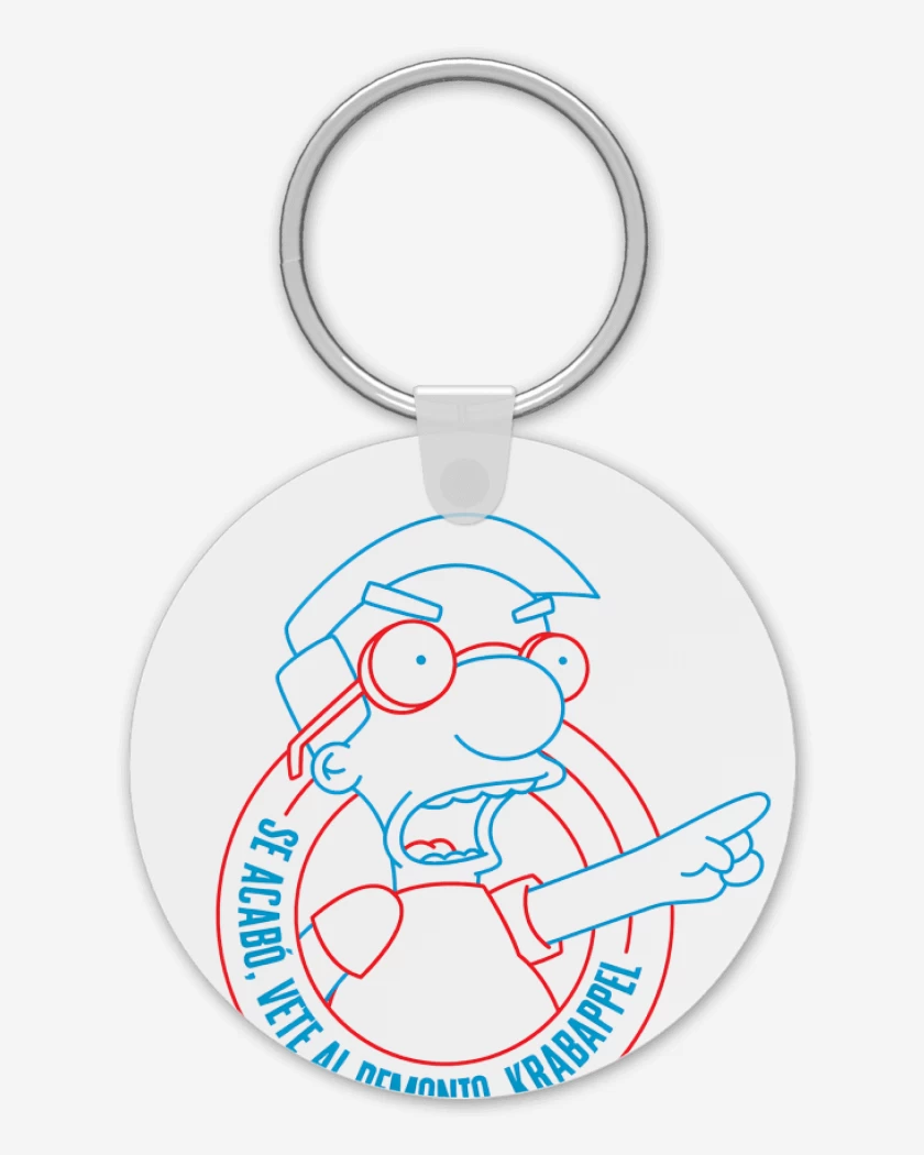 Llavero Blanco de Vete al Demonio Krabappel