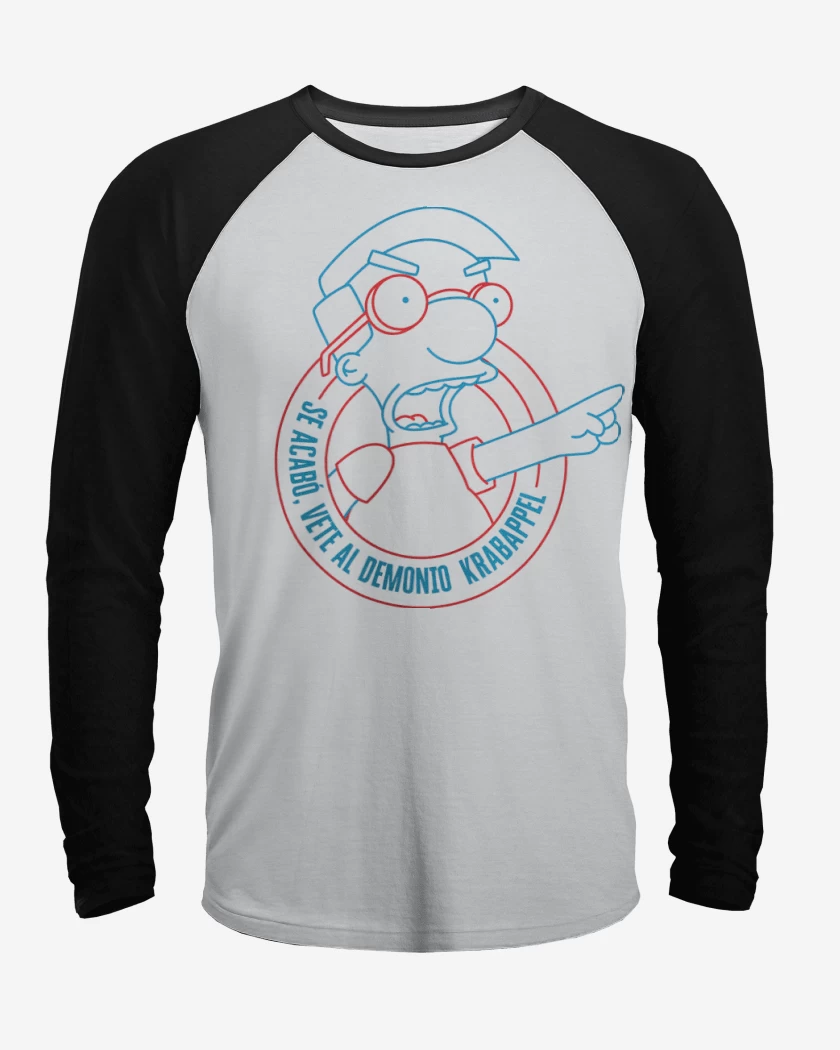 Polera Raglan Vete al Demonio Krabappel