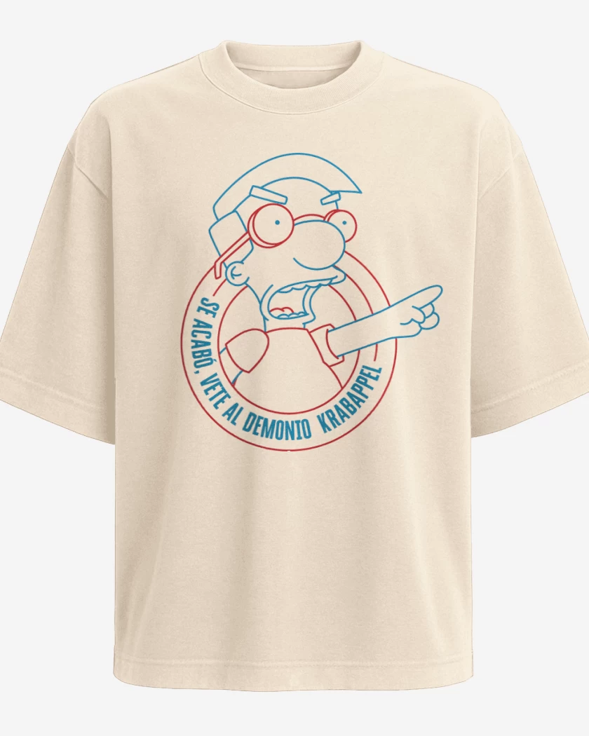Polera Oversize Vete al Demonio Krabappel