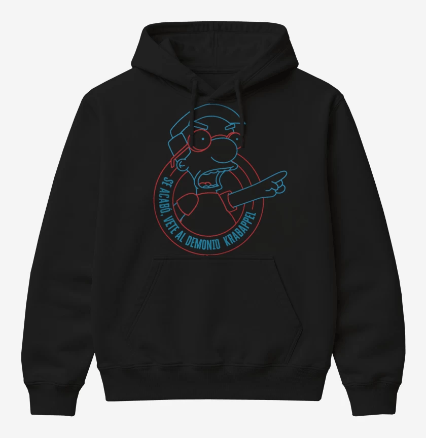Poleron Canguro básico Negro de Vete al Demonio Krabappel