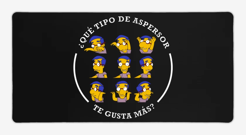 Mouse pad Gamer Negro de El Aspersor
