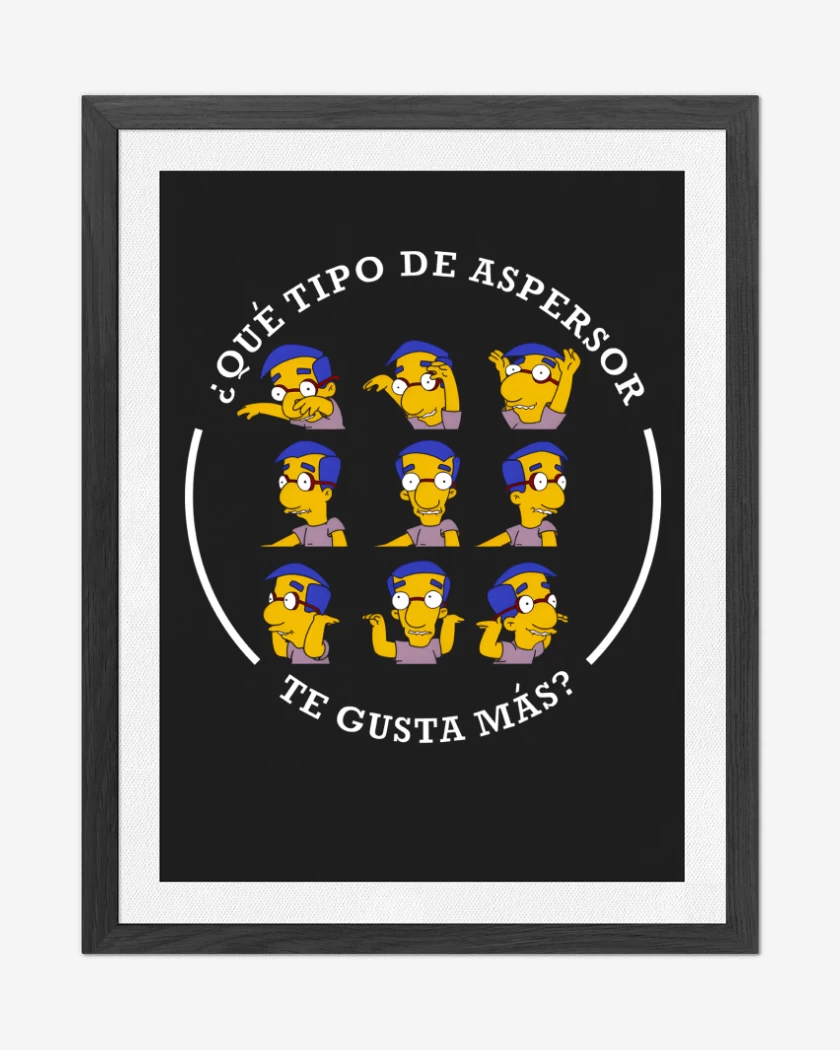 Cuadro decorativo Negro de El Aspersor
