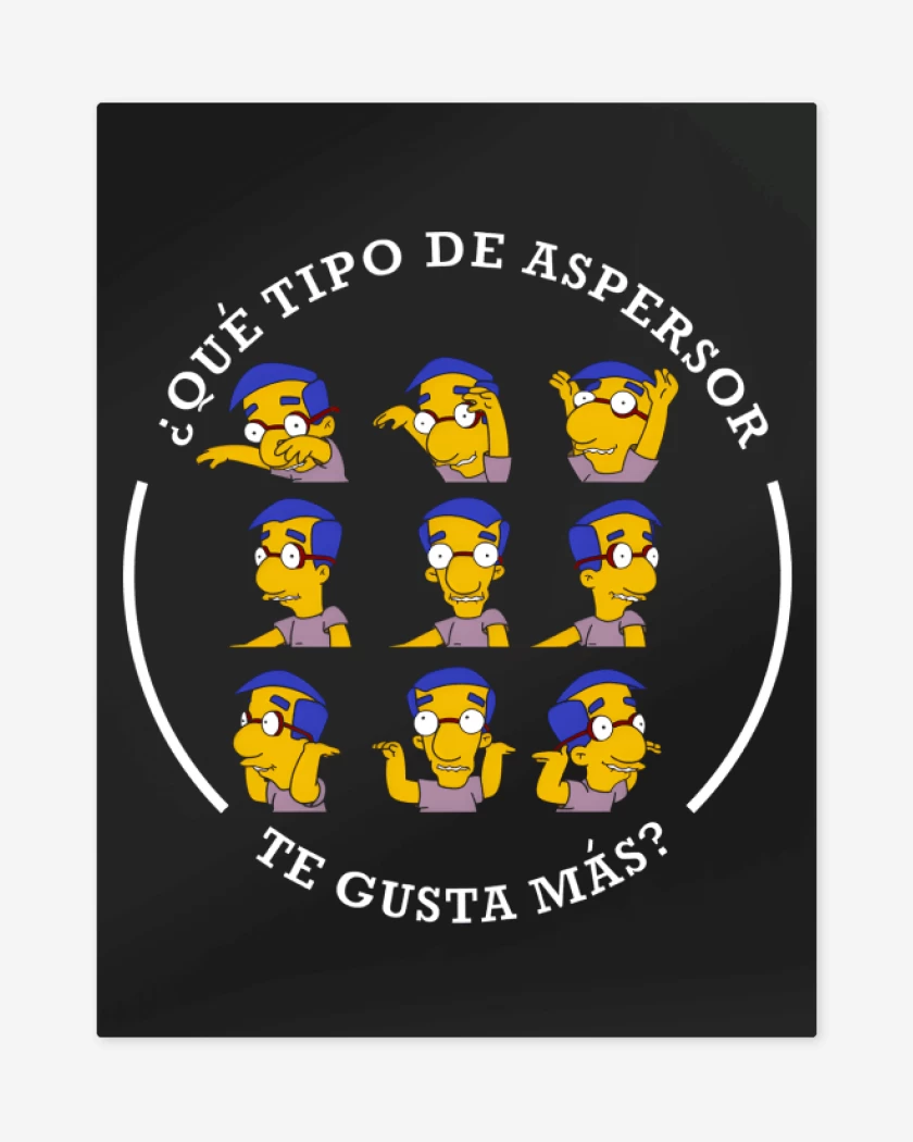 Print metalico Negro de El Aspersor