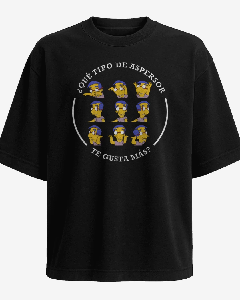 Polera Oversize Negro de El Aspersor