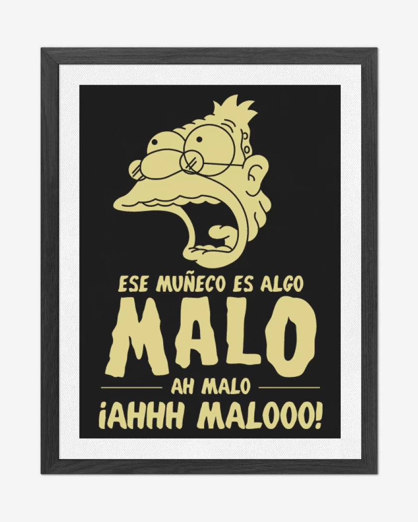Cuadro decorativo Negro de Malo Maloo Malooo