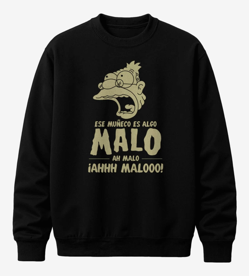 Poleron polo Negro de Malo Maloo Malooo
