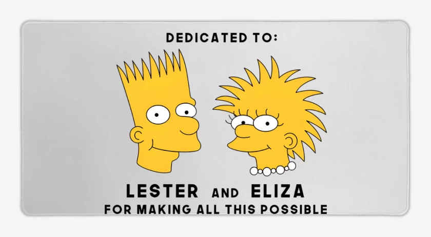 Mouse pad Gamer Blanco de Lester & Eliza