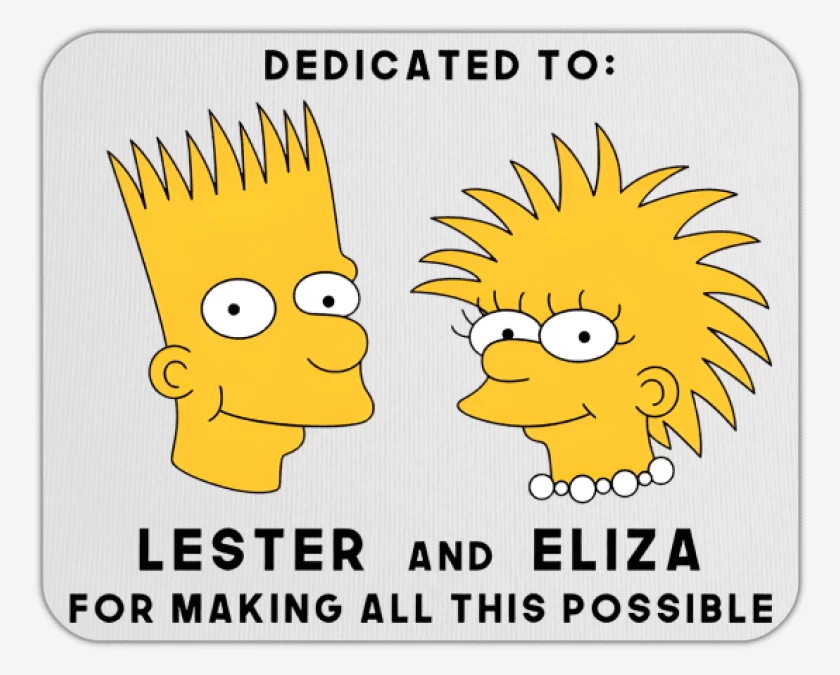 Mousepad Lester & Eliza