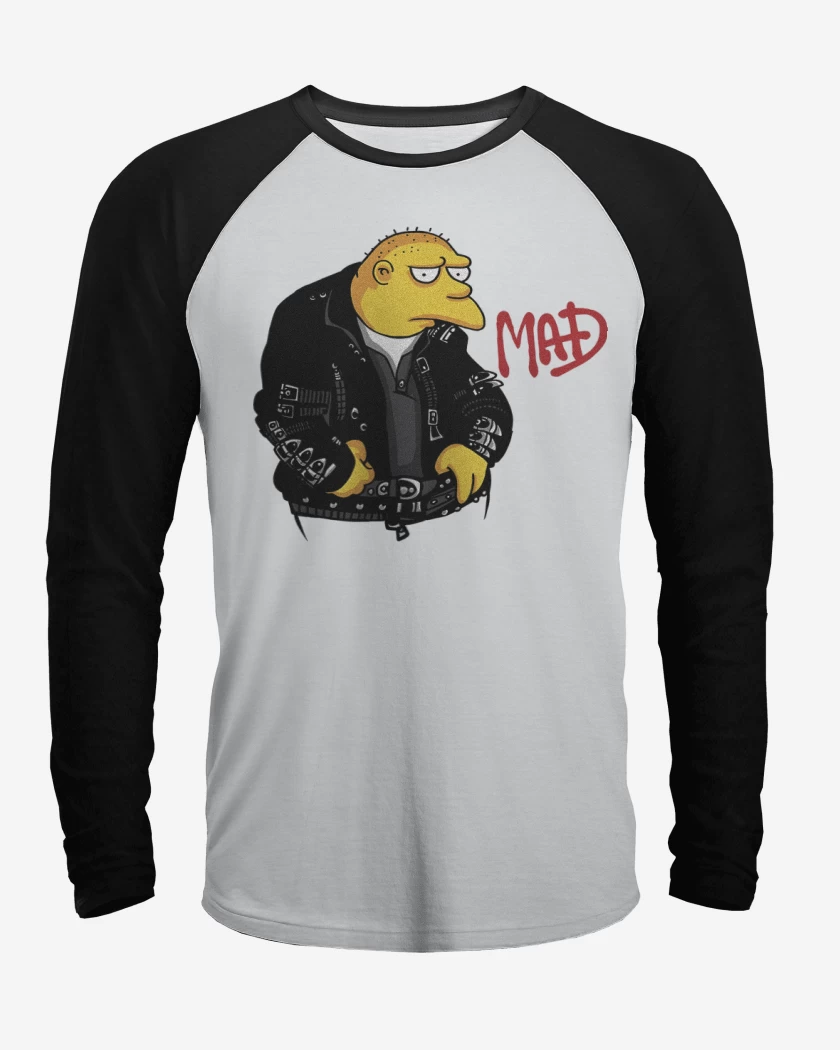 Polera Raglan Blanco / Negro de MAD