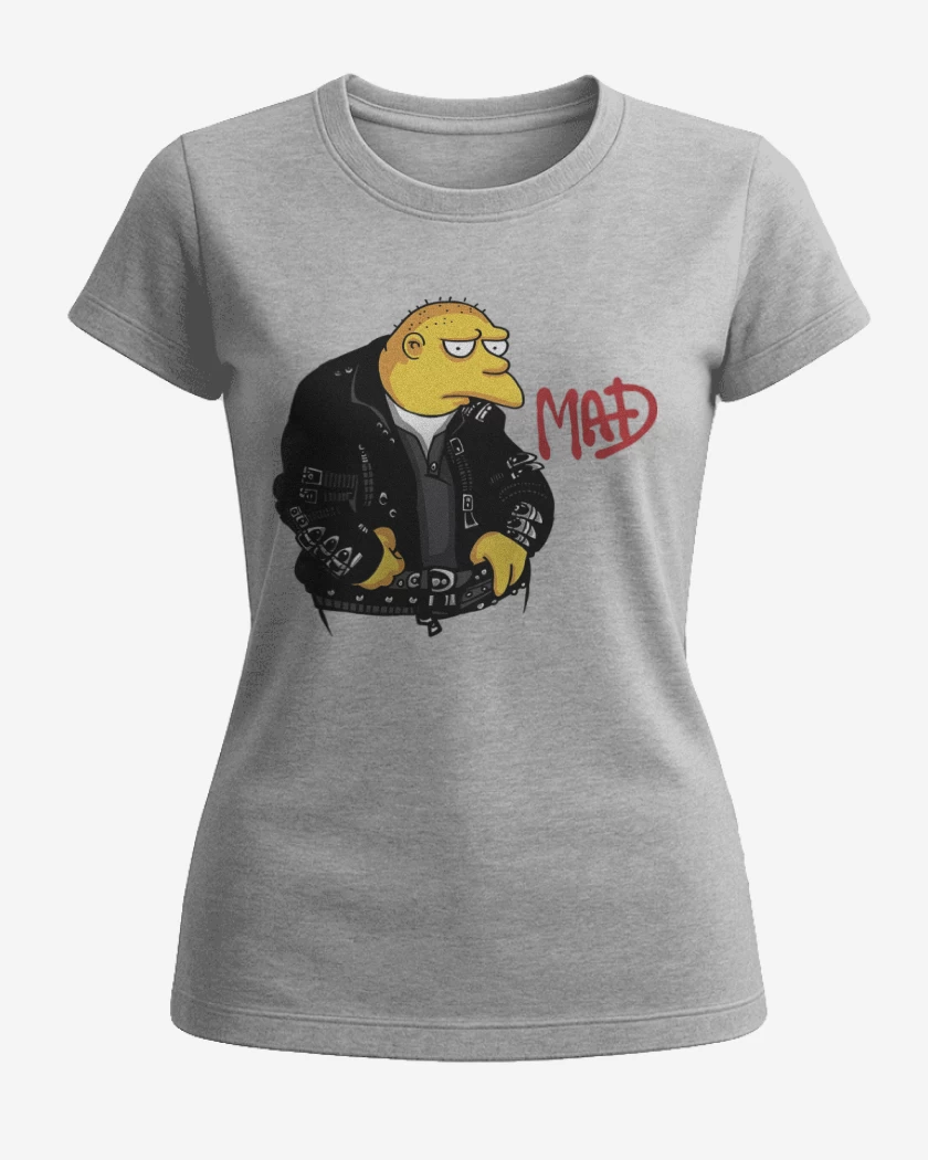 Polera de Mujer Gris Melange de MAD
