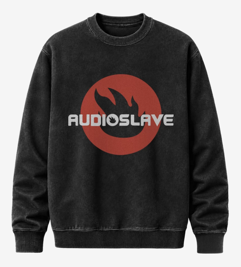 Poleron Polo Acid Wash Negro de Audioslave