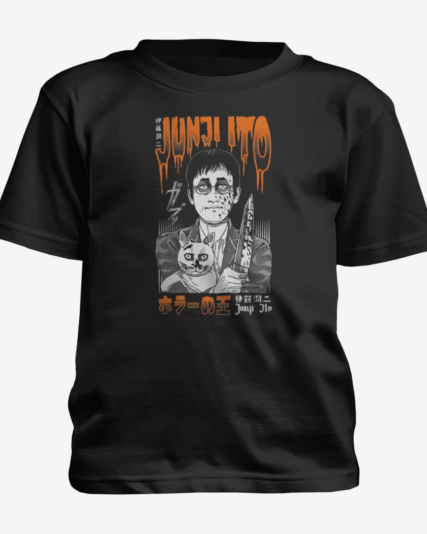 Polera de niño Negro de Junji Ito