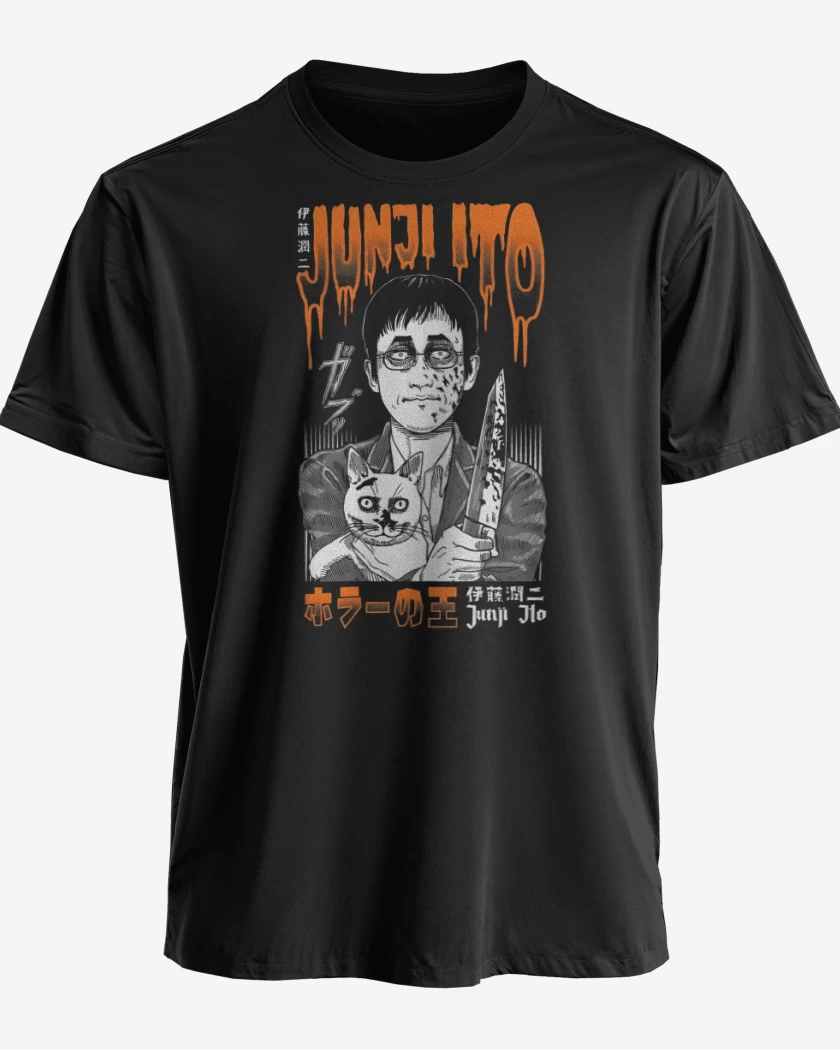 Polera premium Negro de Junji Ito