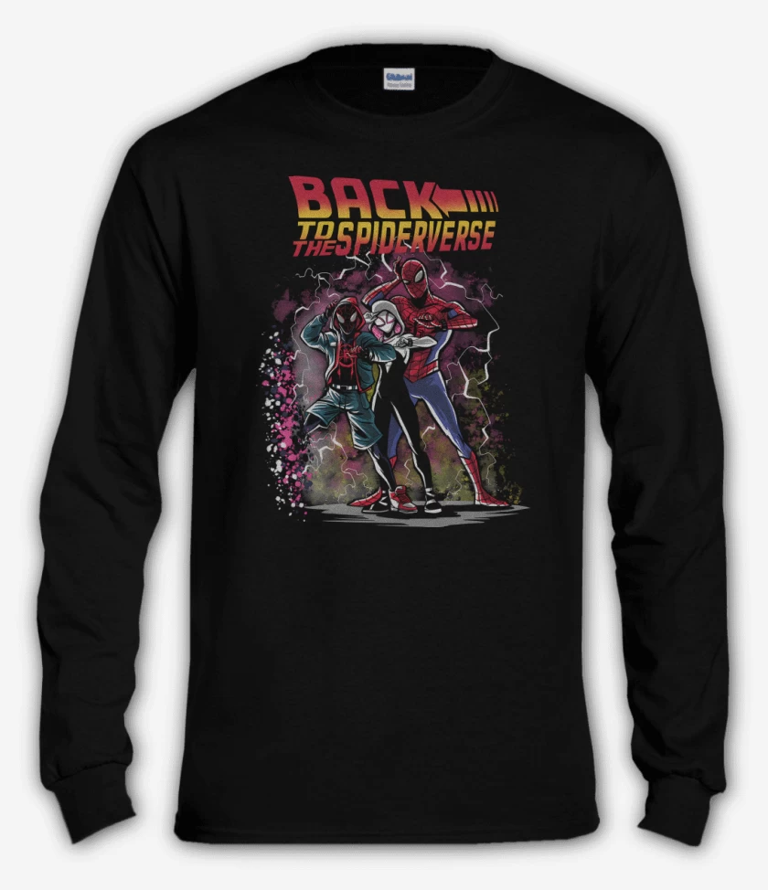 Polera manga larga Back to the Spiderverse 