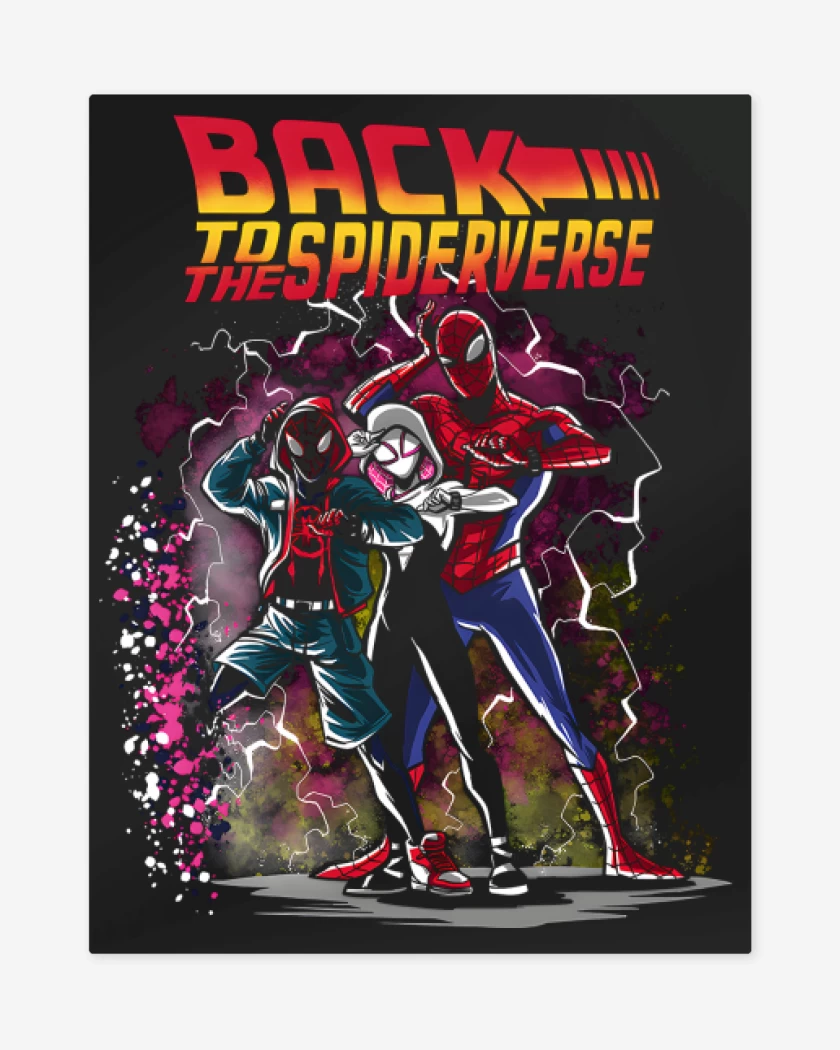 Print metalico Back to the Spiderverse 