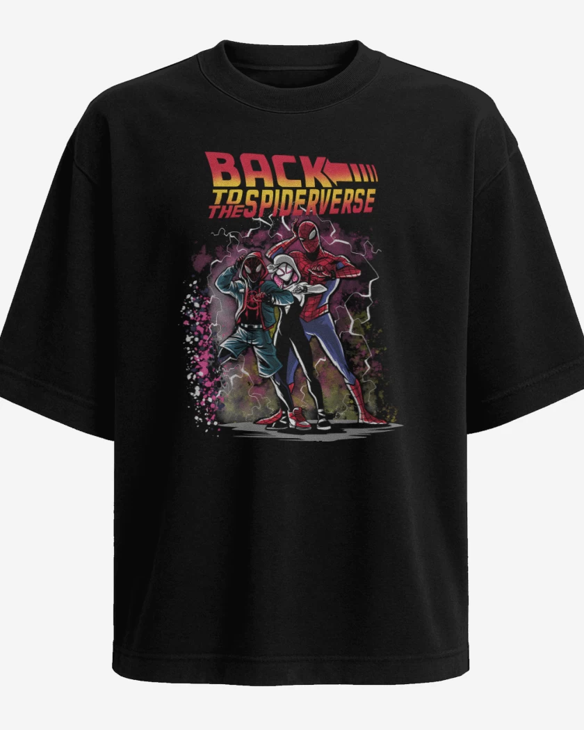Polera Oversize Back to the Spiderverse 