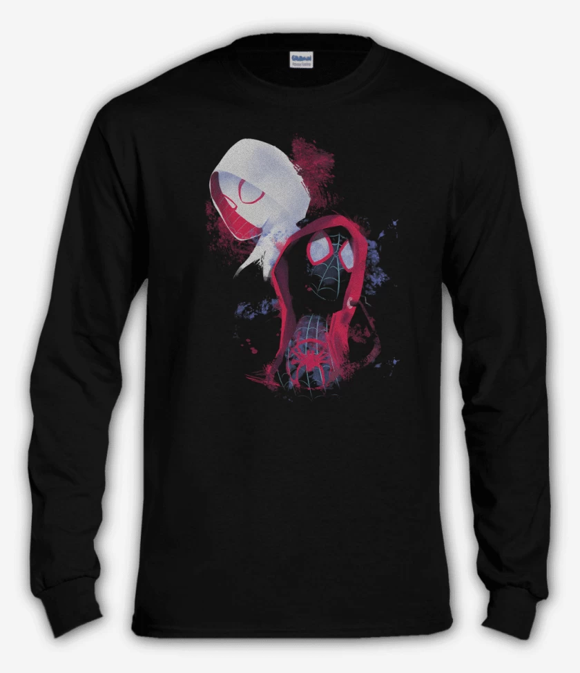 Polera manga larga Negro de SpiderGwen SpiderMorales