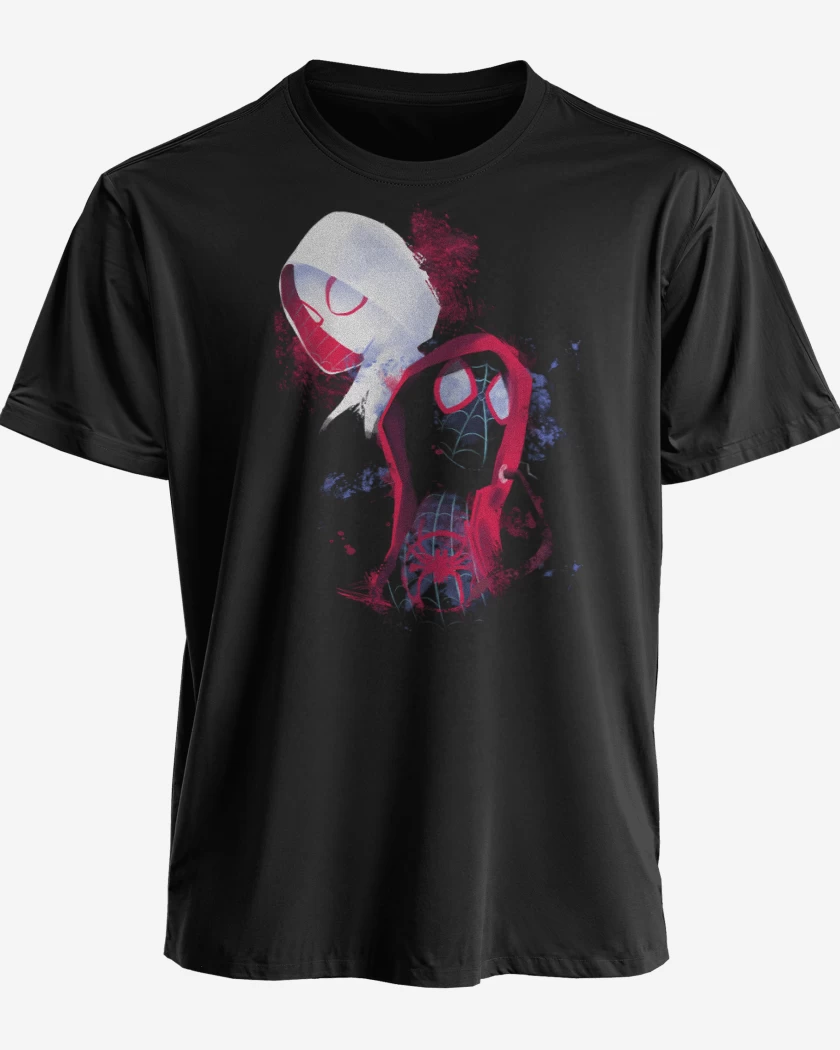 Polera premium Negro de SpiderGwen SpiderMorales