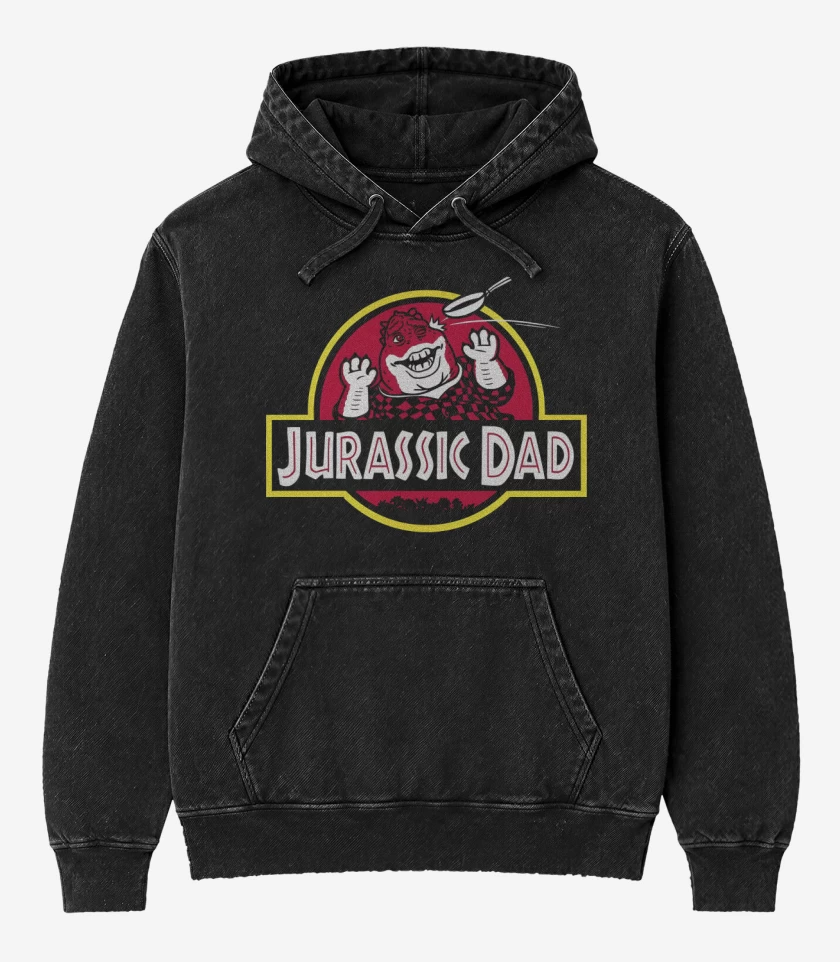 Poleron Canguro Acid Wash Jurassic Dad