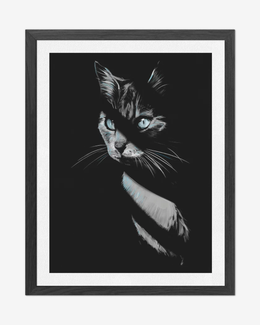 Cuadro decorativo Gatito en las Sombras