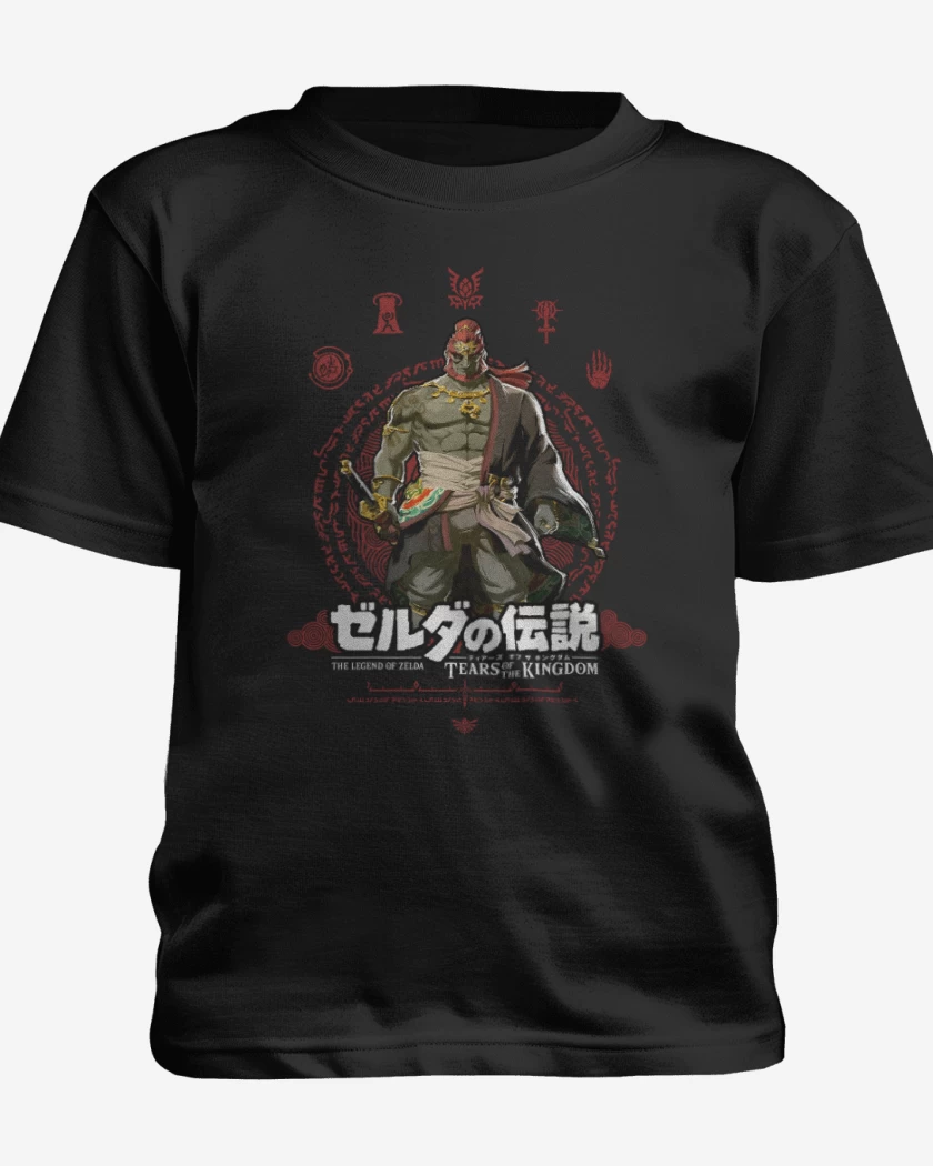 Polera de niño Negro de TOTK Ganondorf