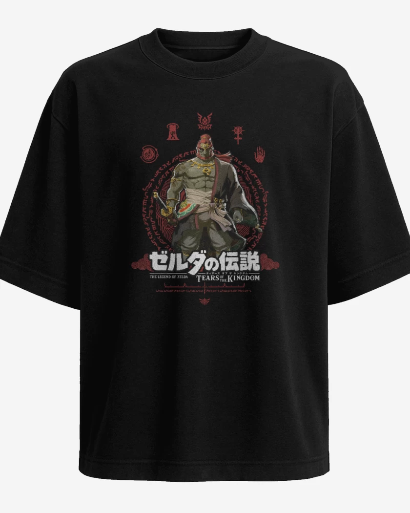 Polera Oversize Negro de TOTK Ganondorf
