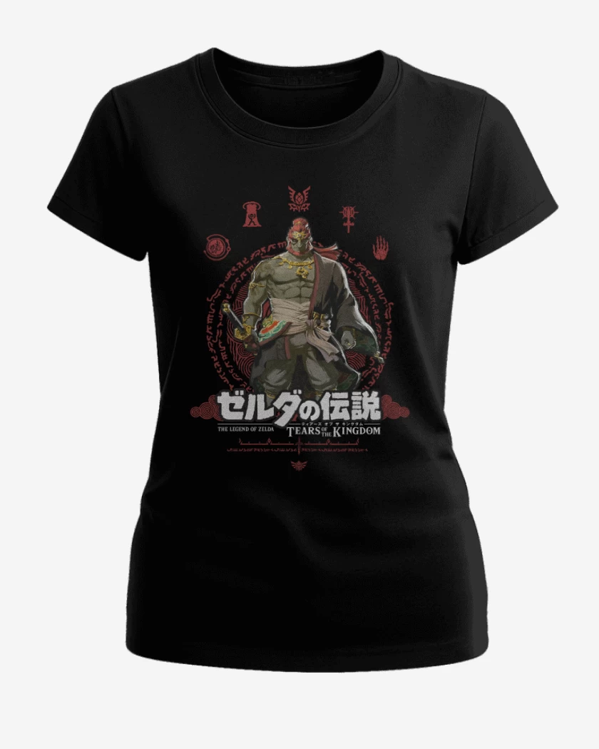 Polera de Mujer Negro de TOTK Ganondorf