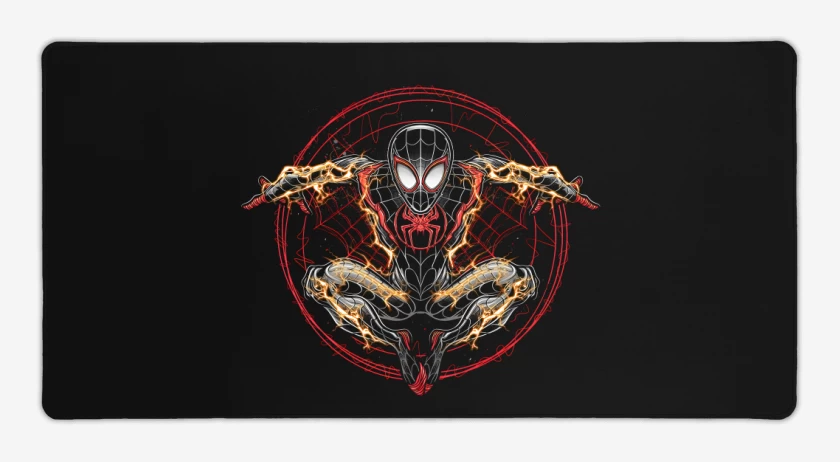 Mouse pad Gamer Negro de Miles Morales