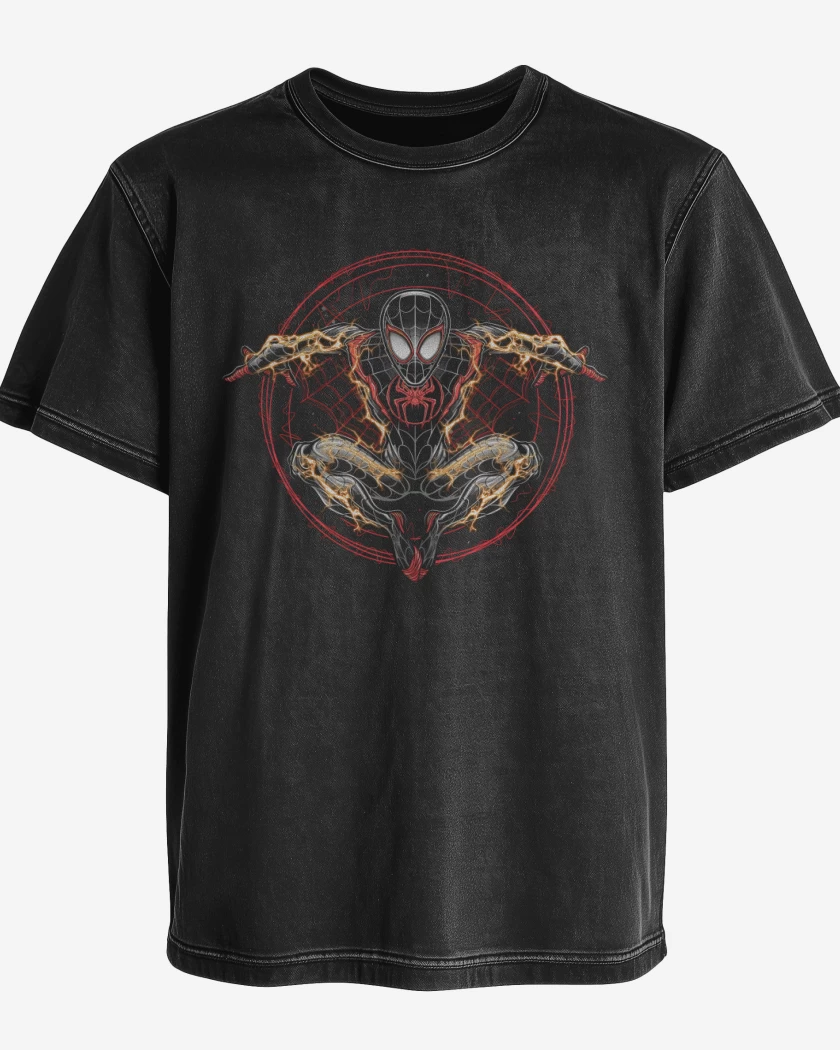 Polera desgastada Miles Morales