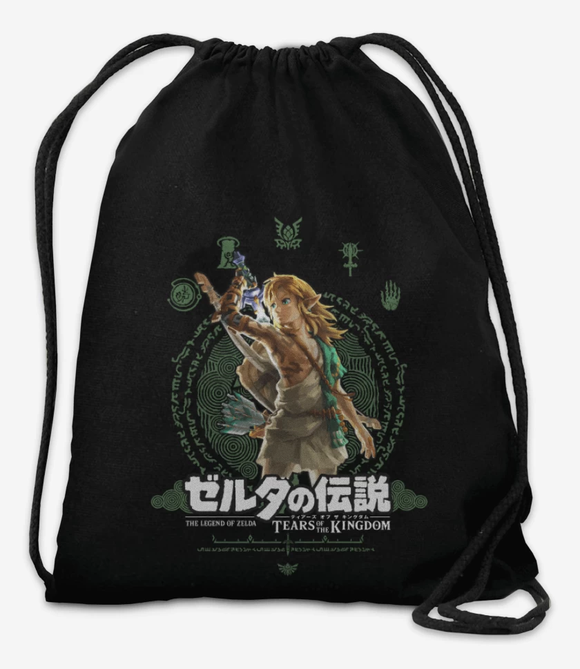 Mochila Negro de TOTK Link