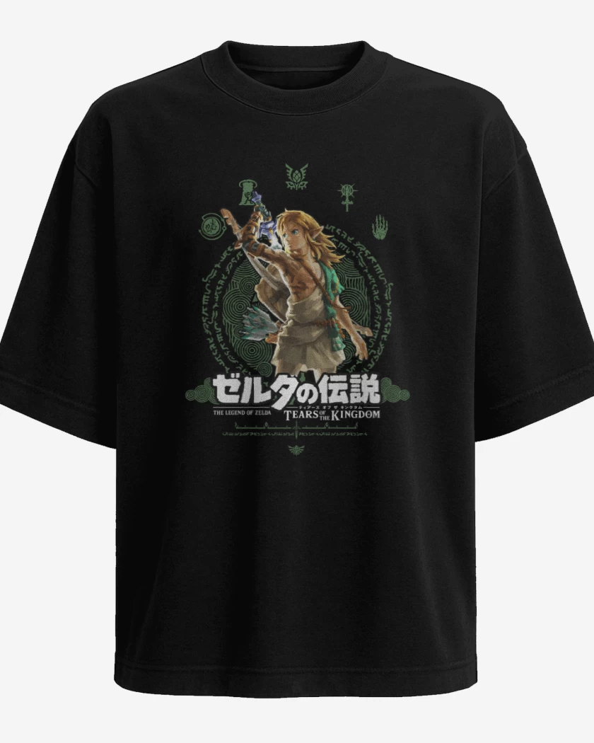 Polera Oversize Negro de TOTK Link