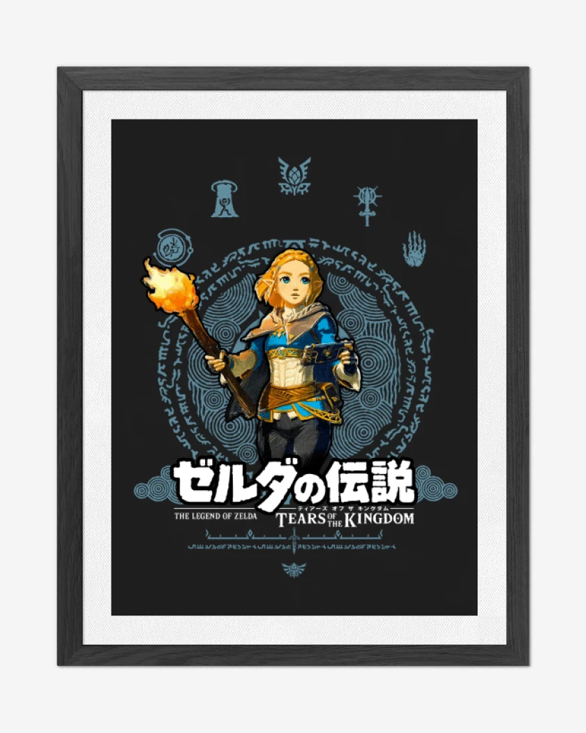 Cuadro decorativo Negro de TOTK Zelda
