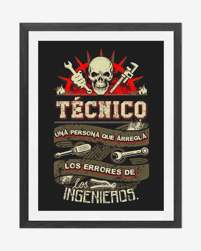 Cuadro decorativo Negro de Técnico
