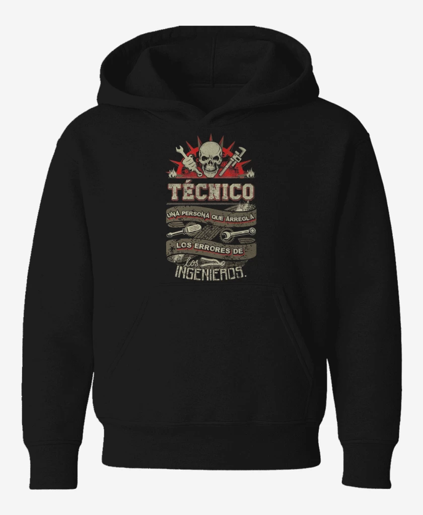 Poleron de niño Negro de Técnico